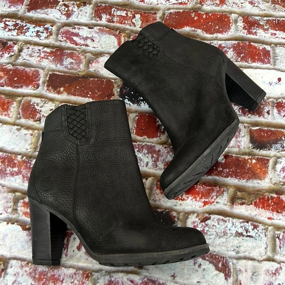 * Timberland black waterproof heeled ankle boots